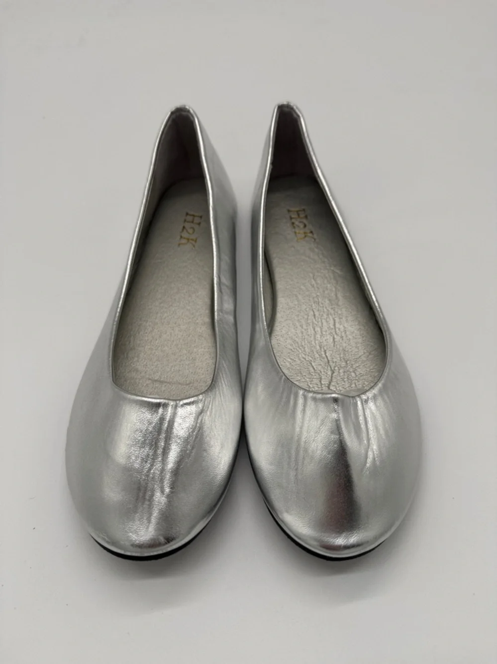 Silver Metallic Women's Ballet Flats